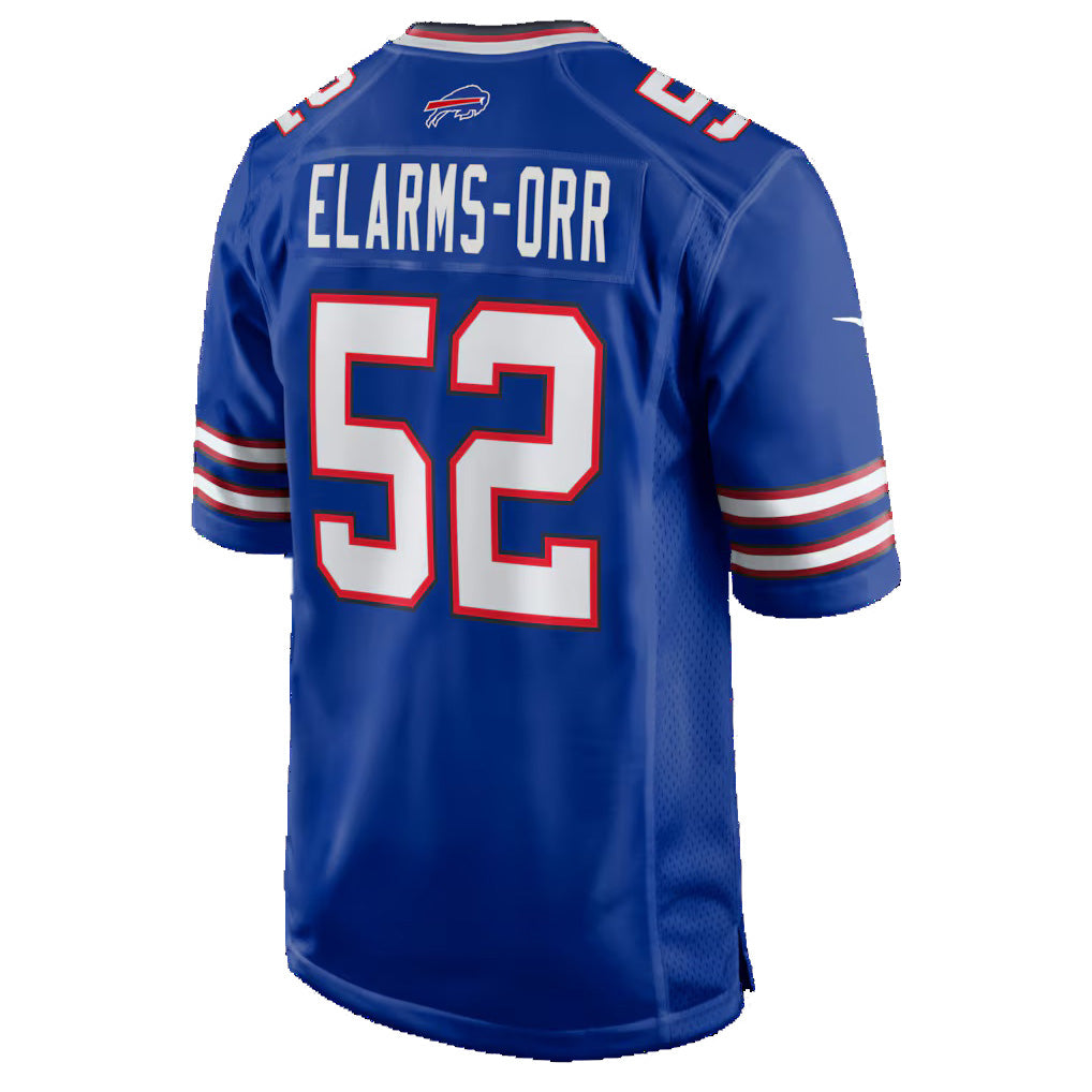 B.Bills #52 Kaleb Elarms-Orr Royal Jermy Team Game Jersey