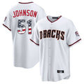 Arizona Diamondbacks #51 Randy Johnson Player White Jermy USA 250 Fourth of July Home Game Stitched Jerseys