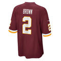W.Football Team #2 Dyami Brown Burgundy Jermy Game Jersey