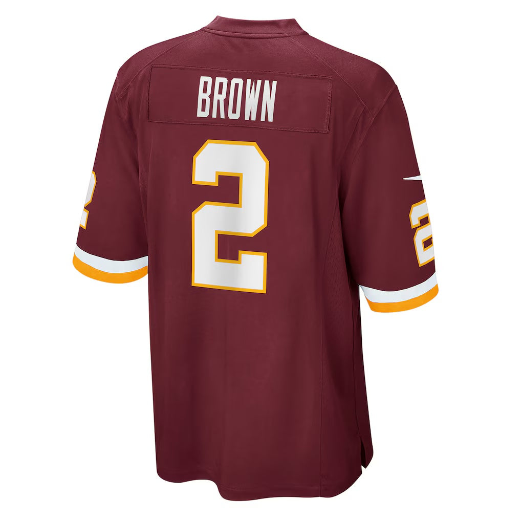 W.Football Team #2 Dyami Brown Burgundy Jermy Game Jersey