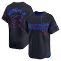 Toronto Blue Jays #27 Vladimir Guerrero Jr. Black Jermy 2024 City Connect Limited Player Jersey