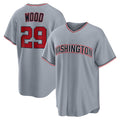 Washington Nationals #29 James Wood Gray Jermy Road Replica Jersey