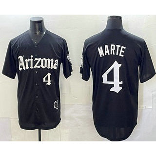 Arizona Diamondbacks #4 Ketel Marte Black Jermy Vapor Premier Limited Stitched Jersey