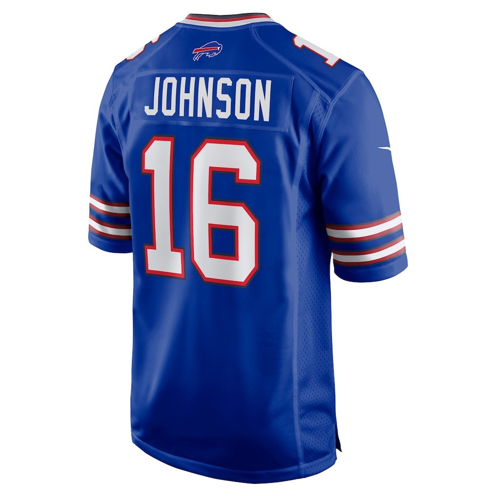 B.Bills #16 Xavier Johnson Royal Jermy Game Jersey