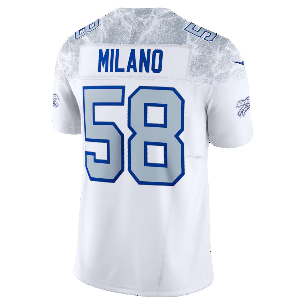 B.Bills #58 Matt Milano White Jermy 2025 Rivalries Collection Limited Jersey