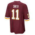 W.Football Team #11 Alex Smith Burgundy Jermy Game Player Jersey