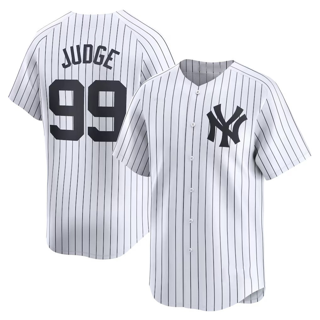 New York Yankees #99 Aaron Judge White Jermy Home Limited Player Jerseys