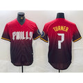 Philadelphia Phillies #7 Trea Turner Red Jermy 2024 City Cool Base Jersey