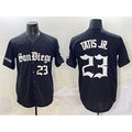 San Diego Padres #23 Fernando Tatis Jr. Black Jermy Gothic Edition Vapor Limited Stitched Jersey