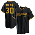Pittsburgh Pirates #30 Paul Skenes Black Jermy Alternate 2 Replica Jersey