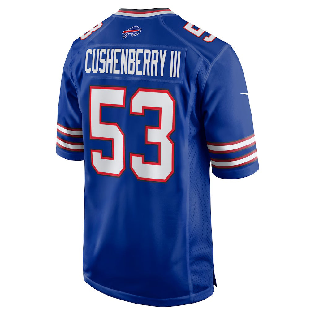 B.Bills #53 Lloyd Cushenberry III Royal Jermy Team Game Jersey