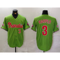 Philadelphia Phillies #3 Bryce Harper Number Green Jermy With Patch Stitched Cool Base Jersey