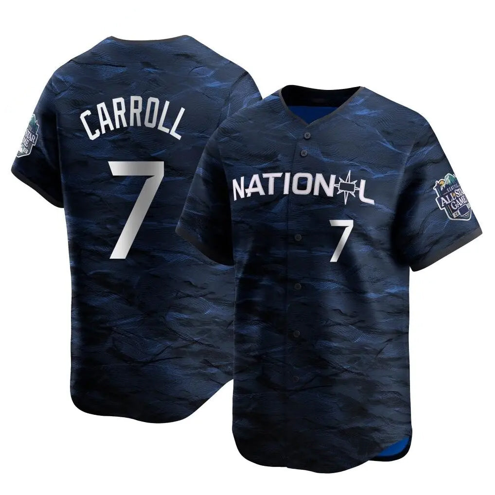 Arizona Diamondbacks #7 Corbin Carroll Player Royal Jermy Limited National League Game All-Star Stitched Jerseys