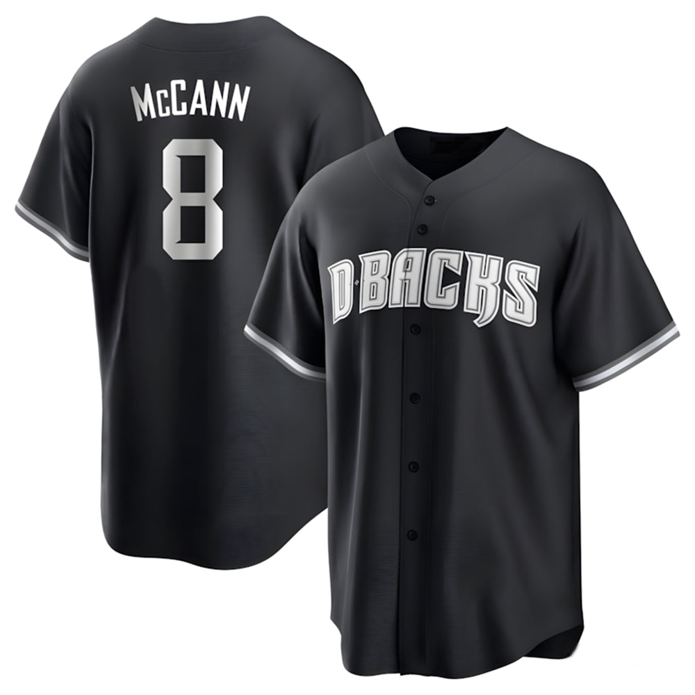 Arizona Diamondbacks #8 James McCann Player Black Jermy Game Home Stitched Jerseys