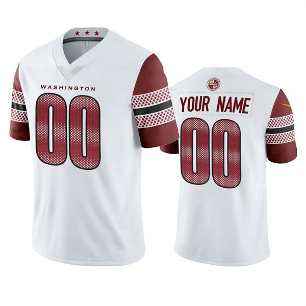 Custom W.Commanders 2022 White Jermy Vapor Untouchable Stitched Jersey