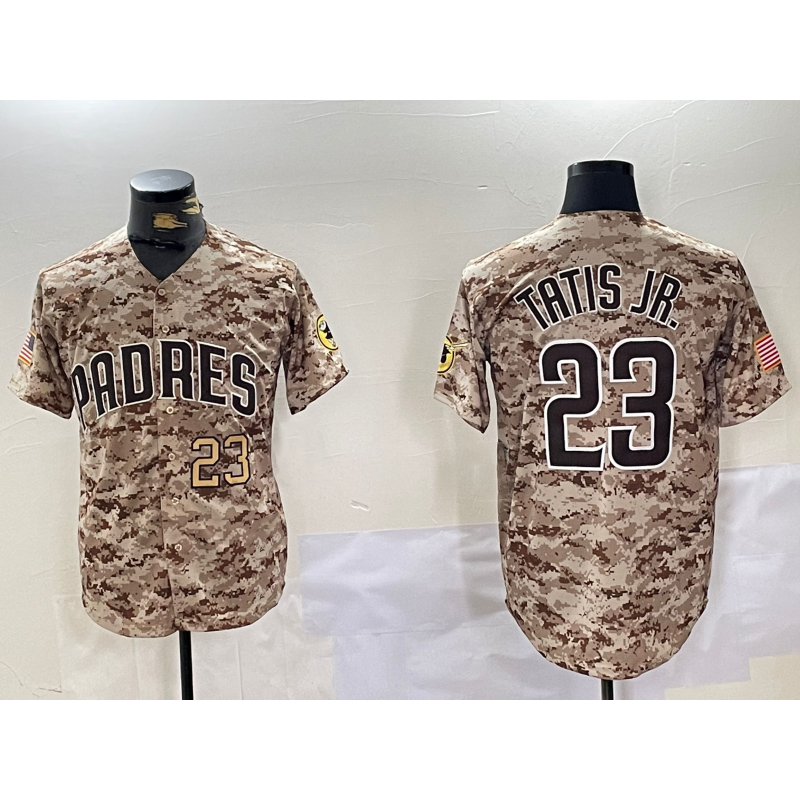 San Diego Padres #23 Fernando Tatis Jr Camo Jermy Stitched Cool Base Jerseys
