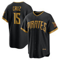 Pittsburgh Pirates #15 Oneil Cruz Black Jermy 2026 City Connect Stadium Jersey