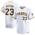 Pittsburgh Pirates #23 Mitch Keller White Jermy Home Limited Stitched Jersey