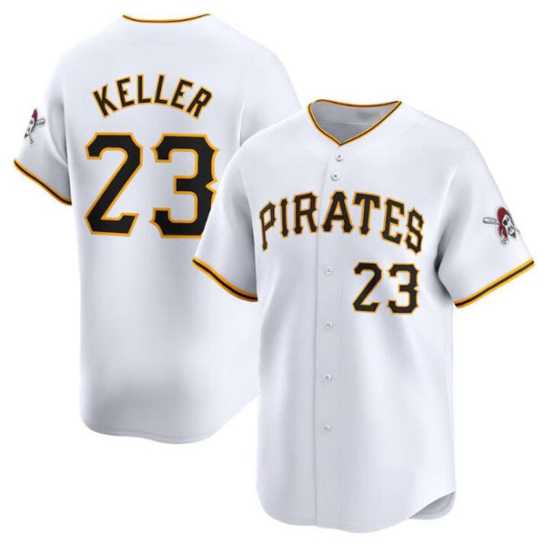 Pittsburgh Pirates #23 Mitch Keller White Jermy Home Limited Stitched Jersey