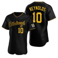 Pittsburgh Pirates #10 Bryan Reynolds Black Jermy Alternate 2nd Pittsburgh Flex Base Jersey