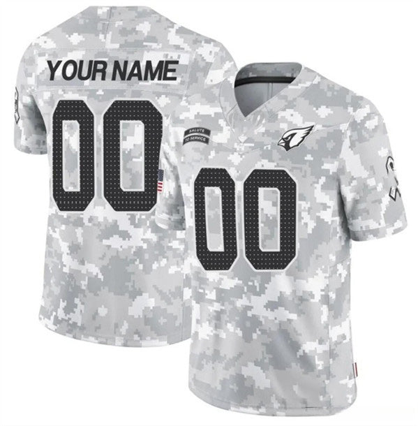 Custom A.Cardinals Active Player 2024 F.U.S.E Arctic Camo Jermy Salute to Service Limited Stitched Jersey