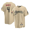 Arizona Diamondbacks #4 Ketel Marte Player Tan Jermy City Connect Home Game Stitched Jerseys