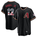 Arizona Diamondbacks #12 Lourdes Gurriel Jr Player Black Jermy USA 250 Fourth of July Game Home Stitched Jerseys