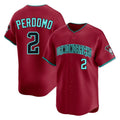 Arizona Diamondbacks #2 Geraldo Perdomo Player Red Jermy Limited Home Game Stitched Jerseys