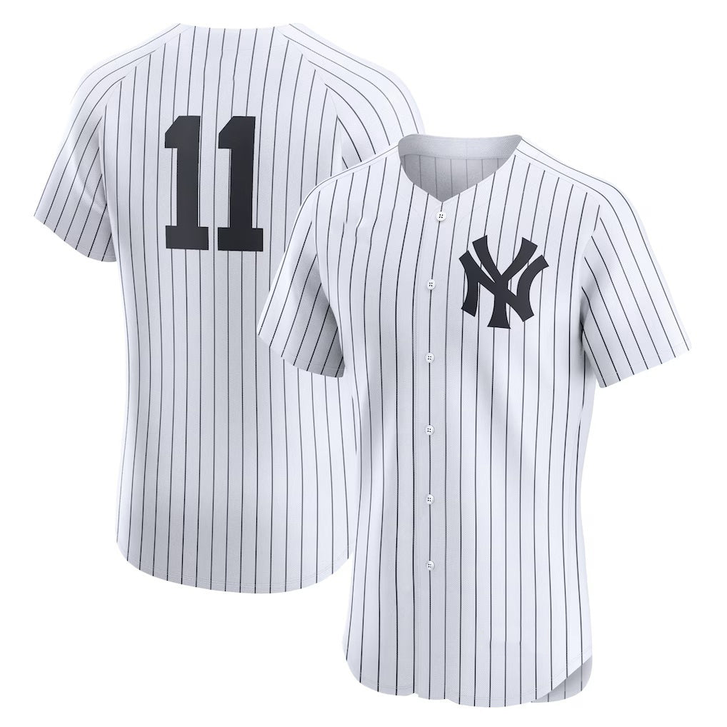 New York Yankees #11 Anthony Volpe White Jermy Home Elite Jersey