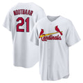St. Louis Cardinals #21 Lars Nootbaar White Jermy Home Replica Jersey