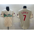 Philadelphia Phillies #7 Trea Turner Cream Jermy Phanatic Limited Stitched Jersey