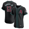 Arizona Diamondbacks #12 Lourdes Gurriel Jr Player Black Jermy Limited Elite Home Game Stitched Jerseys