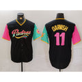 San Diego Padres #11 Yu Darvish Black Jermy Fashion Jersey