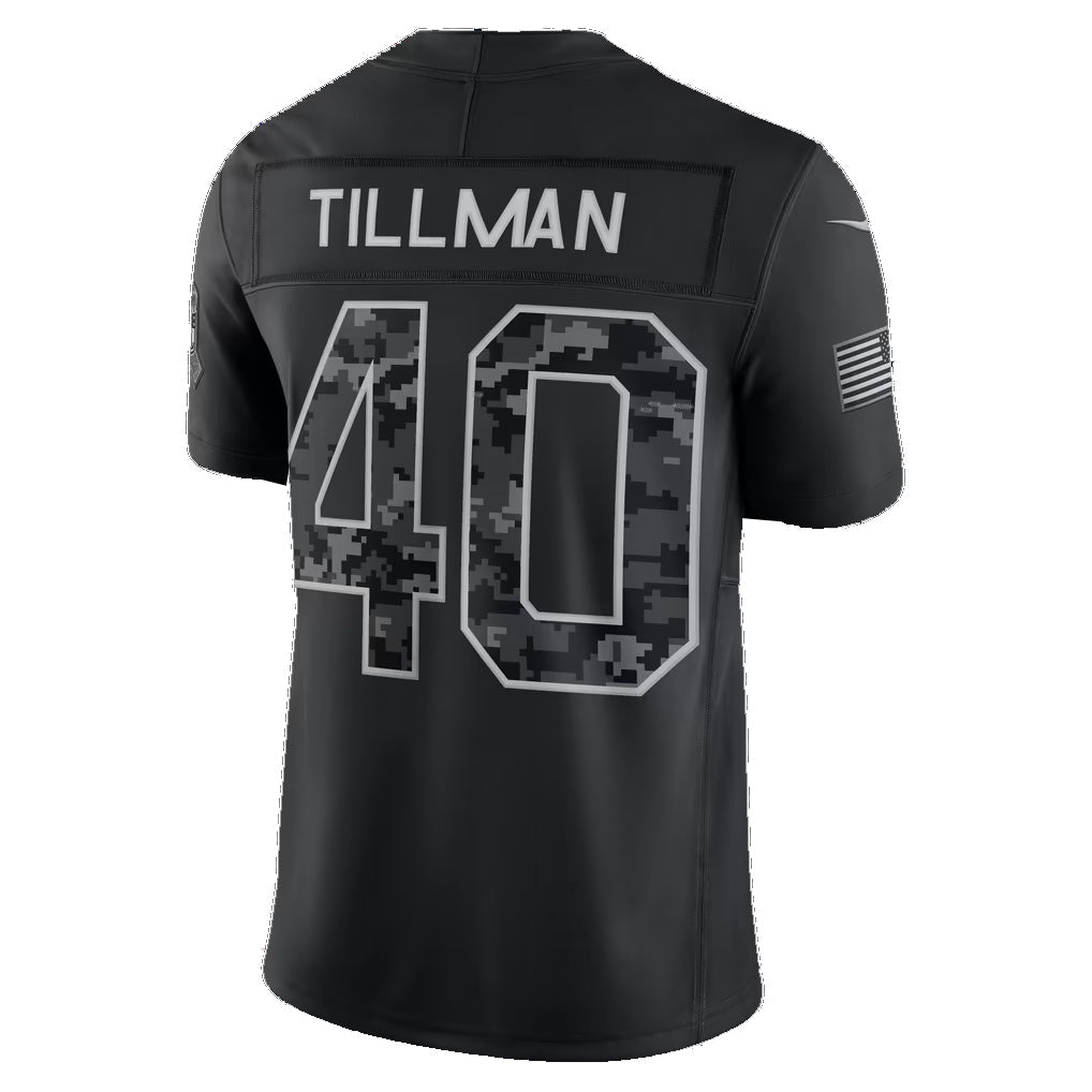 A.Cardinals #40 Pat Tillman Black 2026 Salute to Service Retired Player Stitched Limited Football jersey Jermy