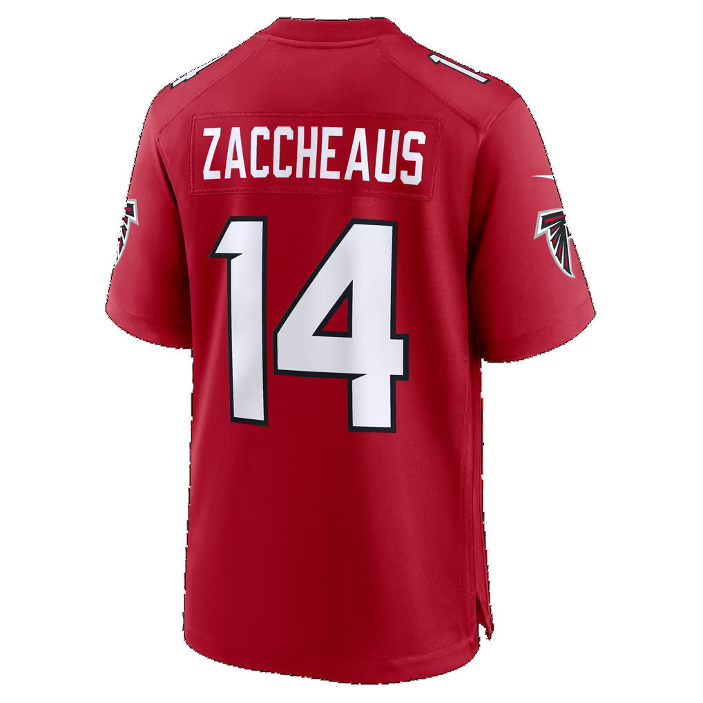 A.Falcons #14 Olamide Zaccheaus Red Team Game Football jersey Jermy