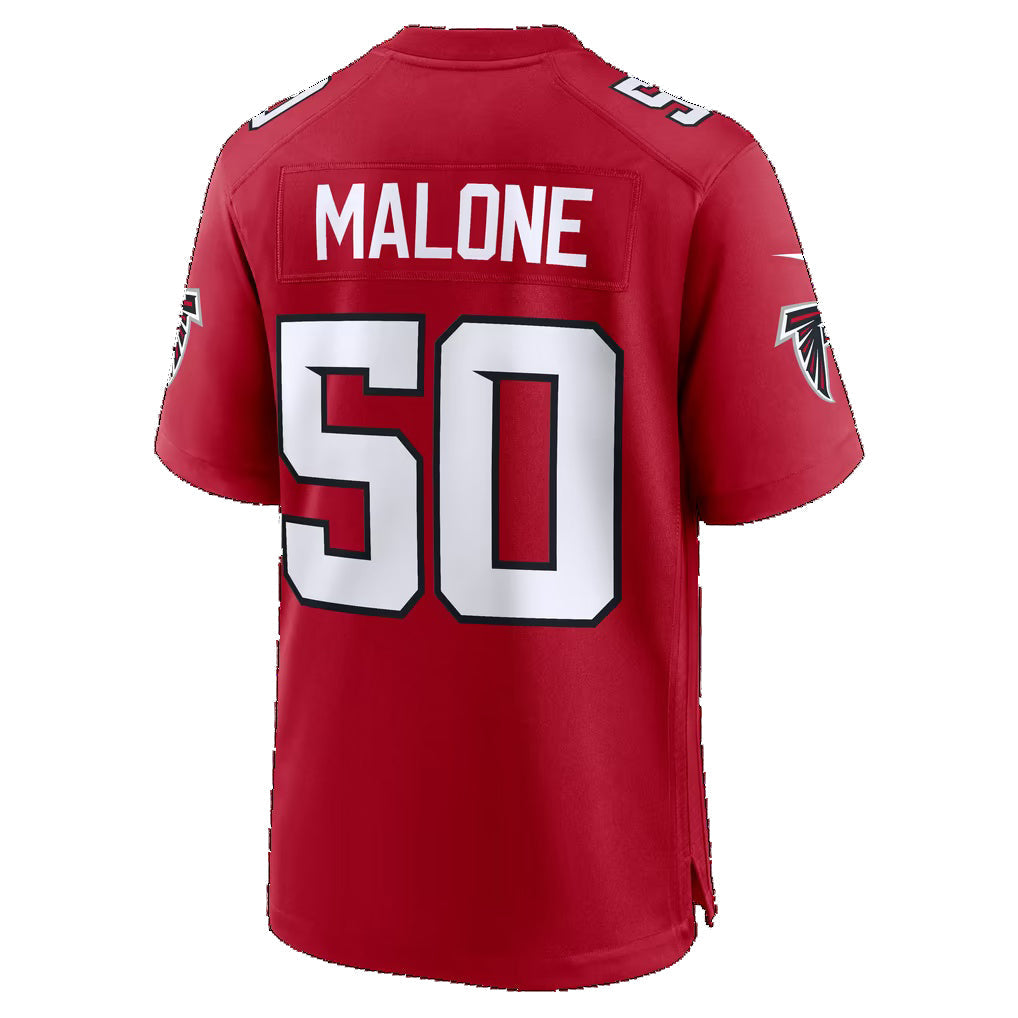 A.Falcons #50 Deangelo Malone Red Team Game Football jersey Jermy