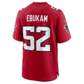 A.Falcons #52 Samson Ebukam Red Team Game Football jersey Jermy