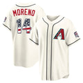Arizona Diamondbacks #14 Gabriel Moreno Player Cream Jermy USA 250 Fourth of July Home Game Stitched Jerseys