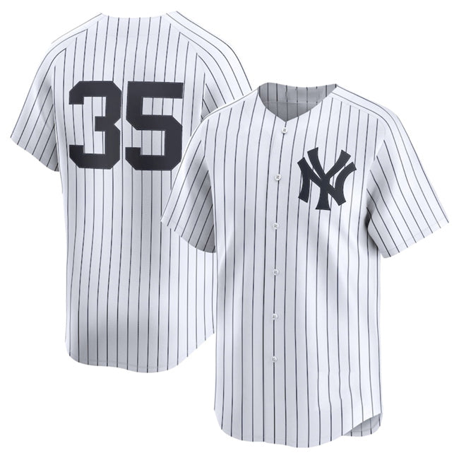 New York Yankees #35 Cody Bellinger White Jermy 2024 Home Limited Stitched Jersey