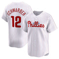 Philadelphia Phillies #12 Kyle Schwarber White Jermy Home Limited Player Jersey