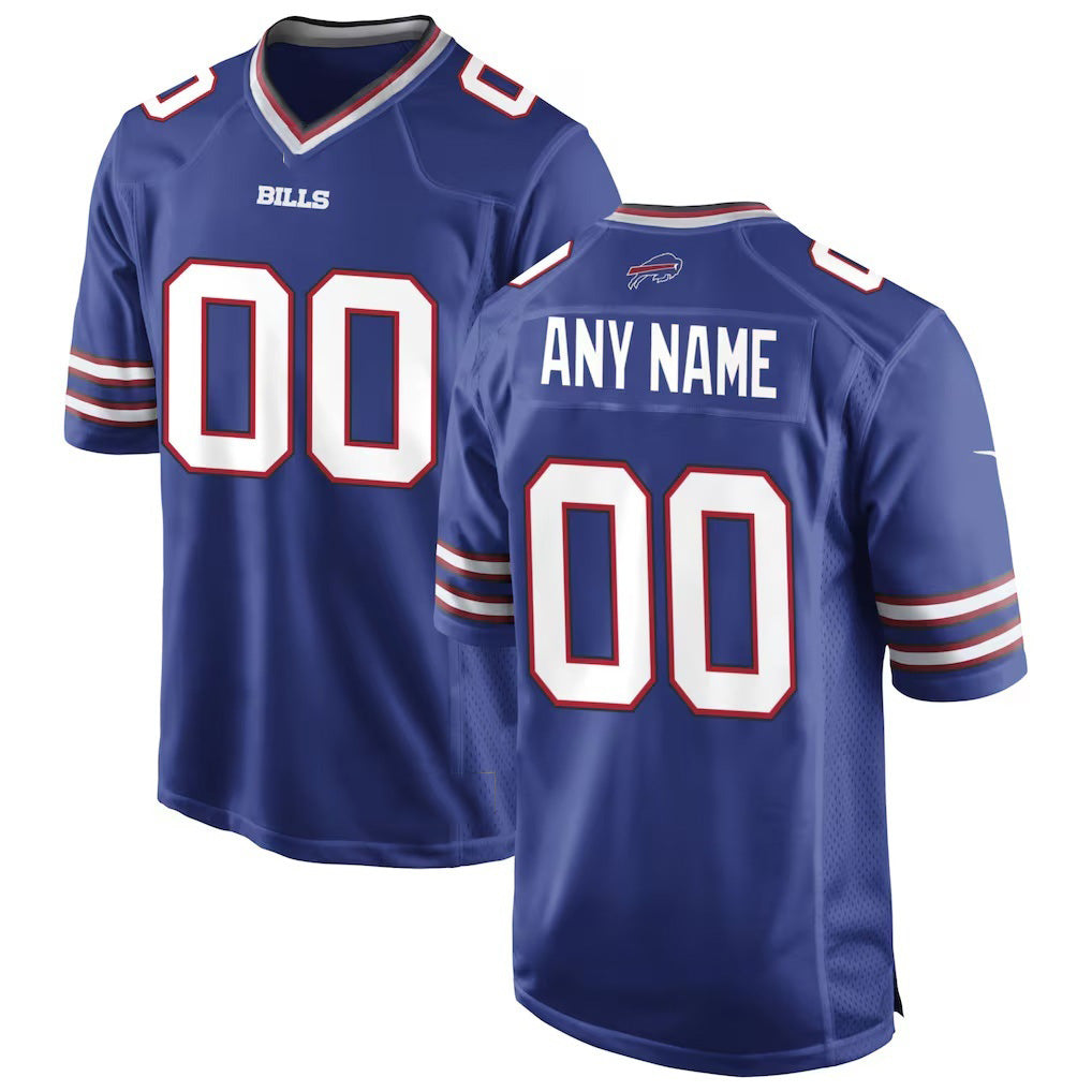 Custom B.Bills Royal Jermy Game Jersey