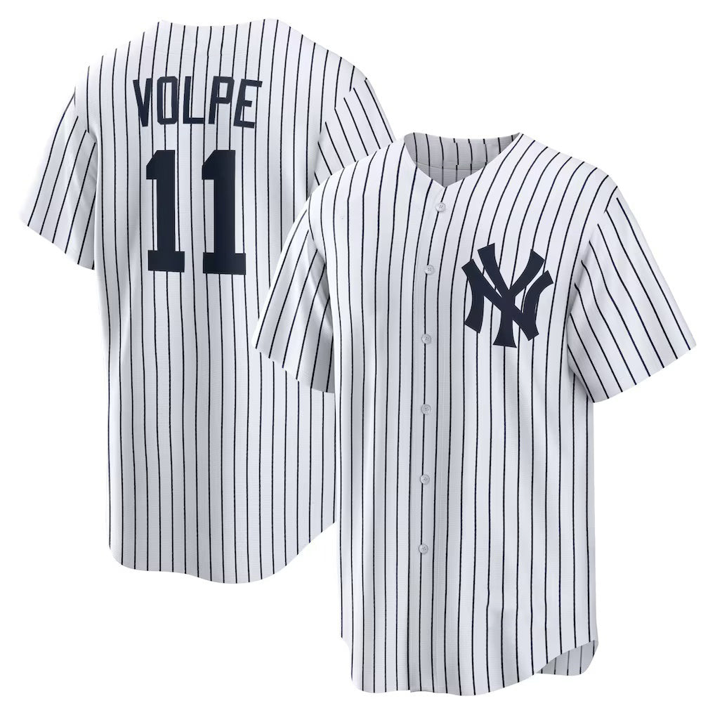 New York Yankees #11 Anthony Volpe White Jermy Home Replica Player Jersey