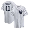 New York Yankees #11 Anthony Volpe White Jermy Home Replica Player Jersey
