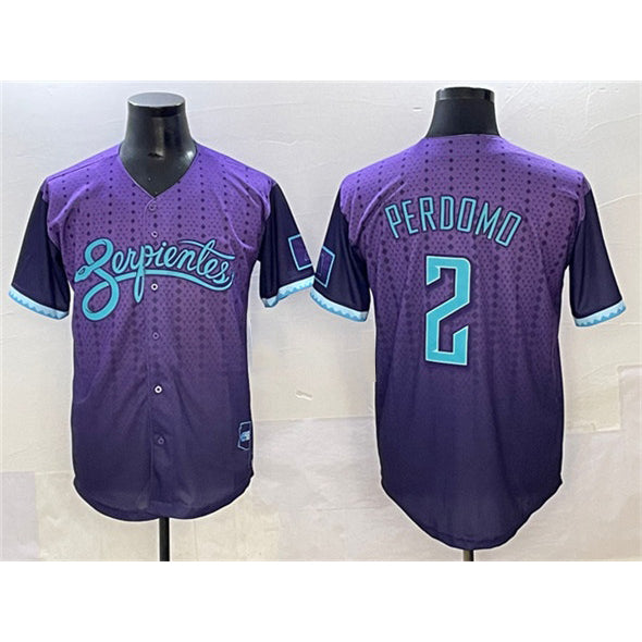 Arizona Diamondbacks #2 Geraldo Perdomo Purple Jermy 2025 City Connect Limited Stitched Jersey