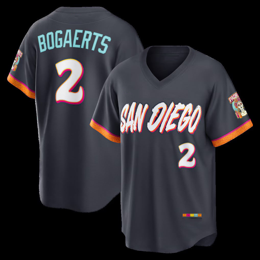 San Diego Padres #2 Xander Bogaerts Obsidian Jermy 2026 City Connect Stadium Jersey