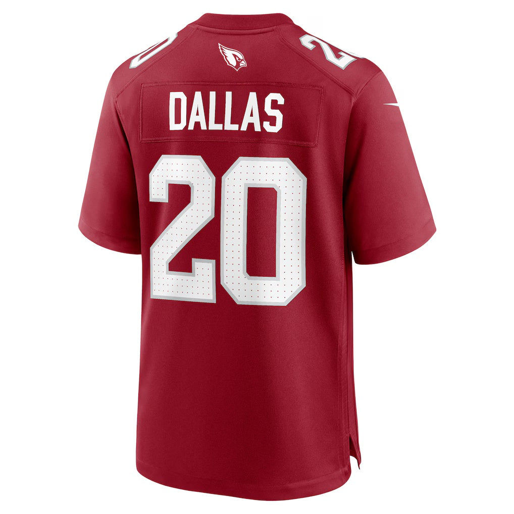 A.Cardinals #20 DeeJay Dallas Cardinal Jermy Team Game Jersey
