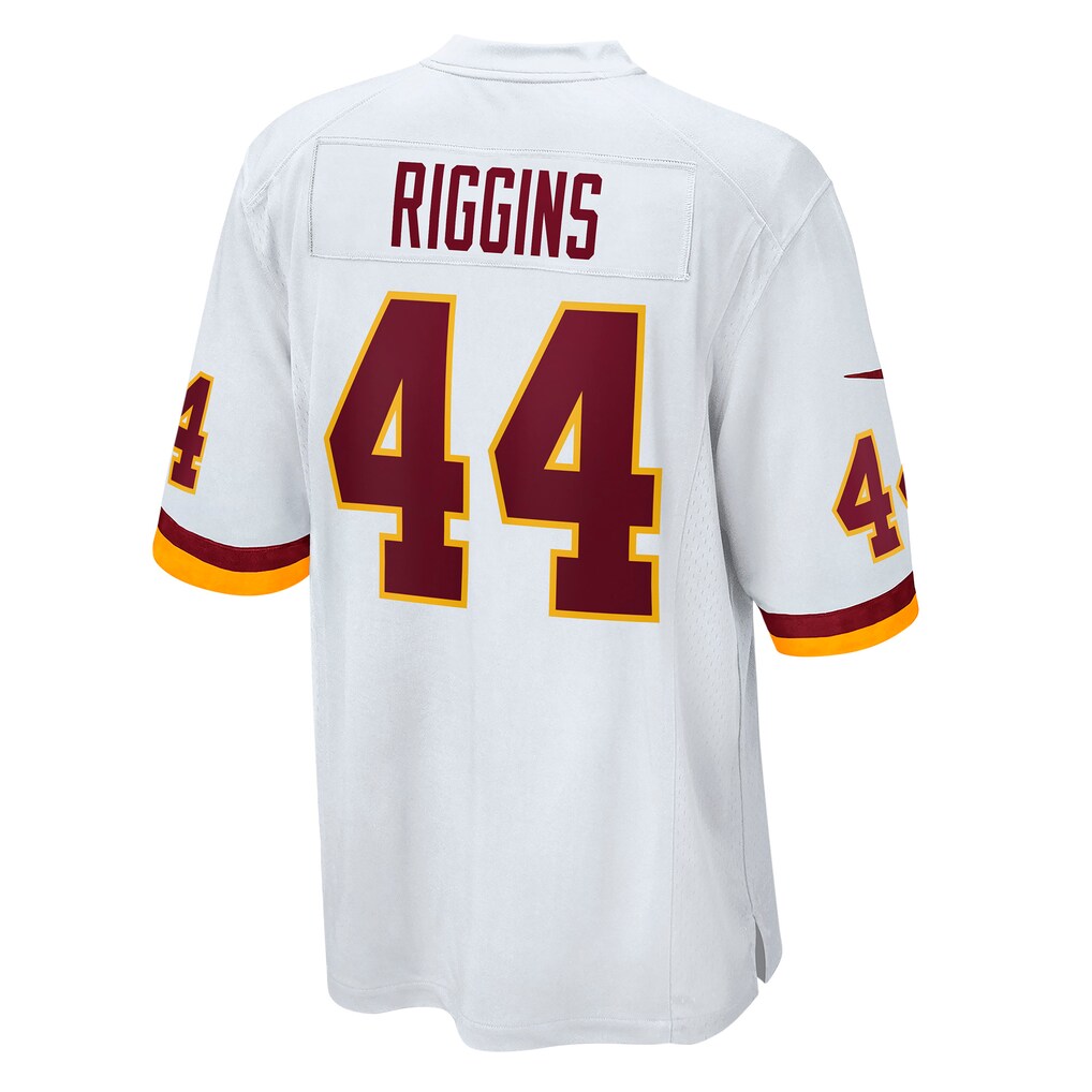 W.Football Team #44 John Riggins White Jermy Retired Player Game Jersey