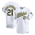 Oakland Athletics #21 Tyler Soderstrom White Jermy Home Limited Player Jersey