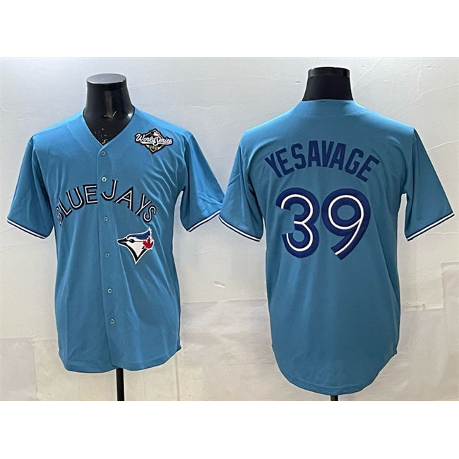 Toronto Blue Jays #39 Trey Yesavage Blue Jermy 2025 World Series Home Cool Base Stitched Jersey
