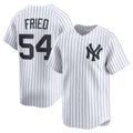 New York Yankees #54 Max Fried White Jermy Home Limited Player Jersey 2